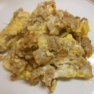 簡単♪ヘルシー❤大豆ミートと卵の炒め物